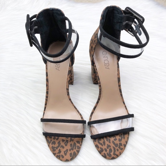 New Abound Adelyn Leopard Block Heel Sandals - Picture 7 of 10